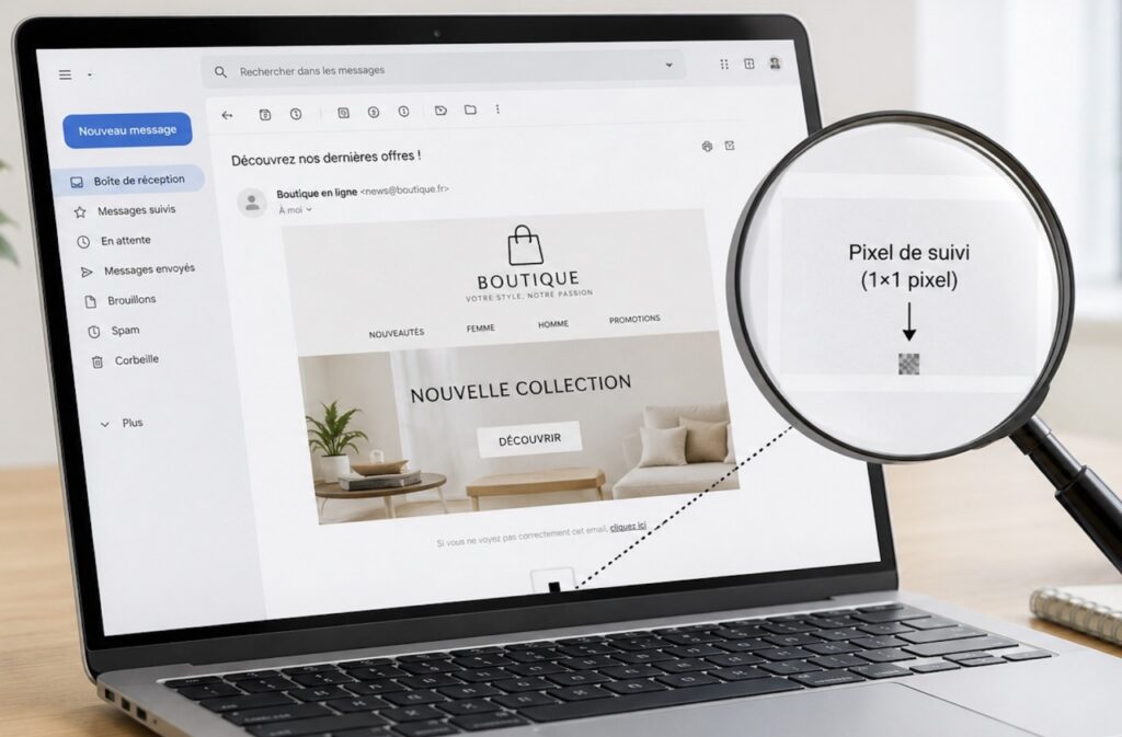 Écran de connexion à une messagerie française Net courrier devenue Mailo