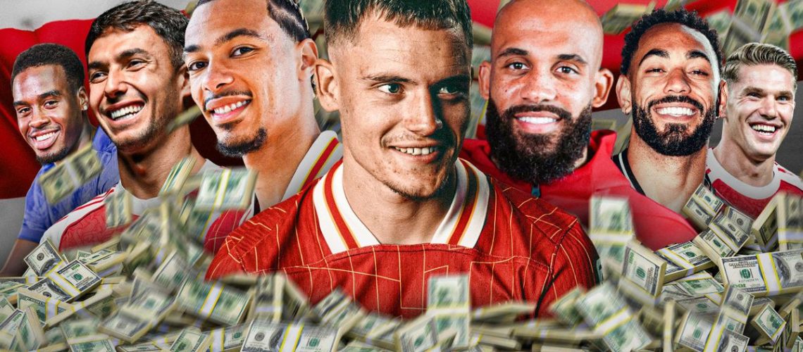 Joueur présenté avec le maillot de son nouveau club lors du mercato de Premier League